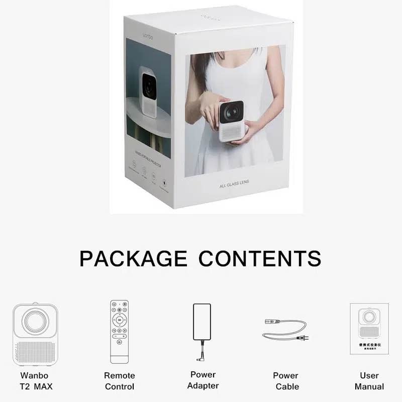 Picture of Xiaomi LED Projector Wanbo T2 MAX White