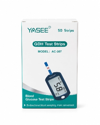 Picture of YASEE AC-307 GlucoSure GDH Blood Glucose Test Strips – High Accuracy Diabetes Monitoring Strips (50 Strips Pack)