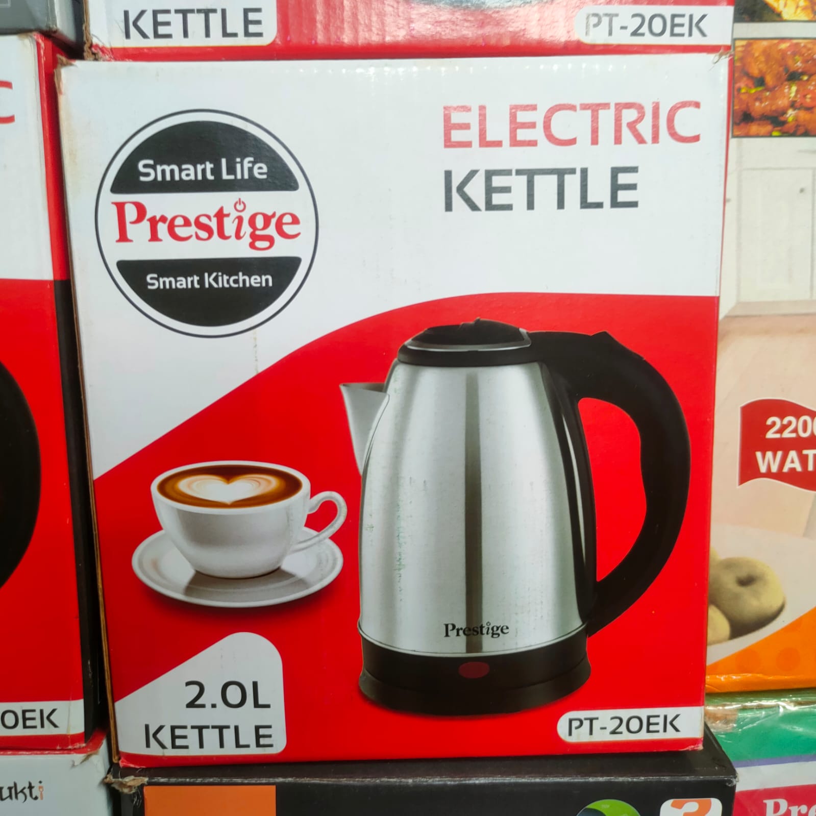 Picture of Prestige, Electric Kettle - 2 Liter, Silver And Black | PT-20EK | High Grade Stainless Steel Electric kettle - Silver