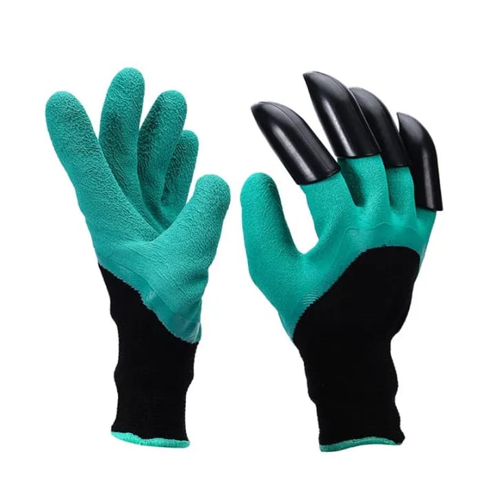 Picture of Gardening Gloves, Safe Garden Glove With Right Hand Sharp ABS Tips Water Proof Washable for Pruning and Planting - Green