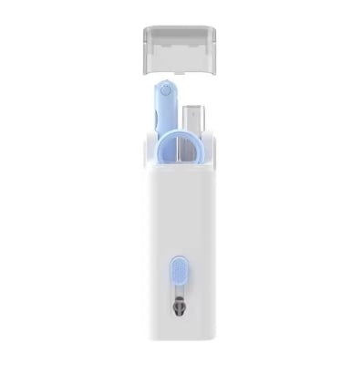 Picture of 7 in 1 Keyboard Cleaner Kit - Cleaning Brush Tool Set Includes Earphone Cleaning Pen For Headset Keyboard Cleaning Tools And Keycap Puller - Blue