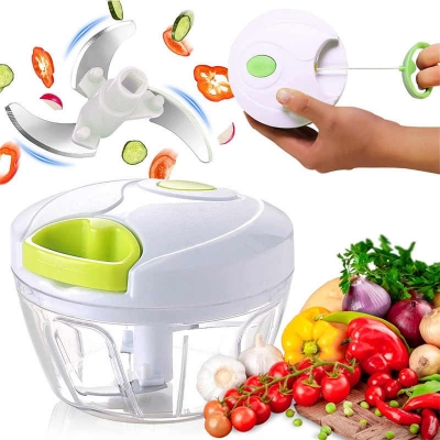 Picture of Vegetable Cutter Speedy Chopper Easy Manual Spin Cutter - Multicolor