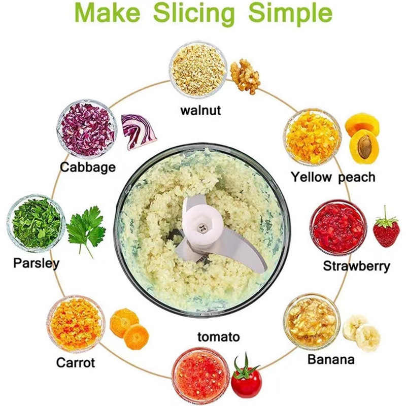 Picture of Vegetable Cutter Speedy Chopper Easy Manual Spin Cutter - Multicolor