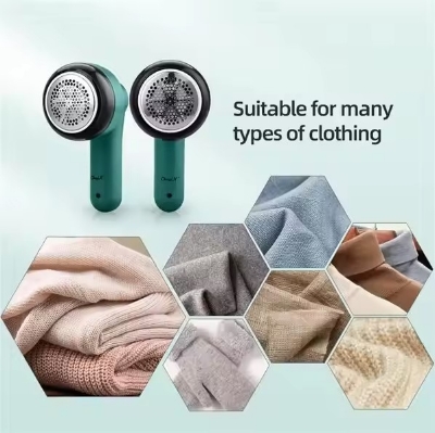 Picture of Lint Remover Hair Ball Trimmer Portable Rechargeable Fabric Clothes and Furniture Shaver - Multicolor