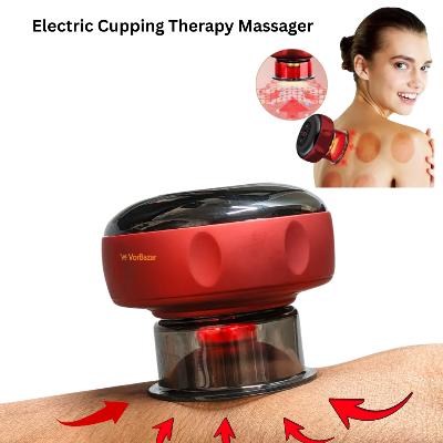 Picture of Electric Cupping Therapy Massager , Hijama Cup Machine Therapy for Back, Neck, Joint Pain Relief - Multicolor