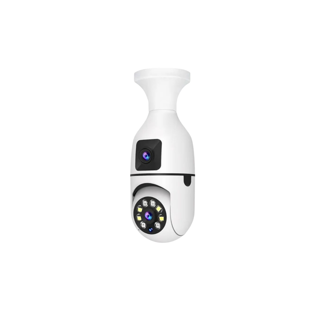Picture of Dual Lens Bulb IP Night Vision Camera V380 WIFI IP camera - White