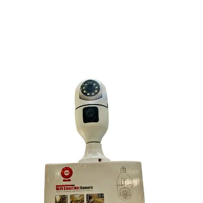 Picture of Dual Lens Bulb IP Night Vision Camera V380 WIFI IP camera - White
