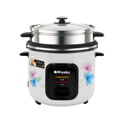 Picture of Miyako ASL-3P-280-YLD 2.8L Multifunctional Rice Cooker – 1000W Triple Pot, Auto Keep Warm, Easy One-Touch Cooking for Family Use - Multicolor