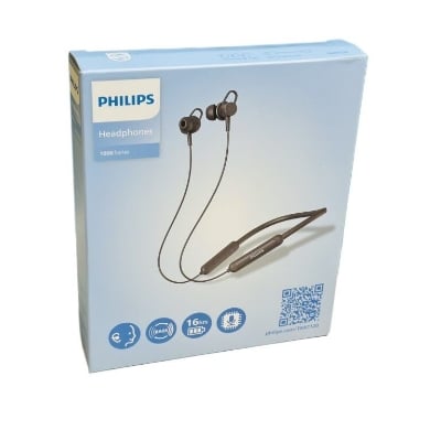 Picture of Philips Wireless Neckband Sports Earphones TAN1120 Bluetooth 5.4 AI Call Noise Cancellation HiFi Lossless Sound Quality 16H Long Battery Life - Black