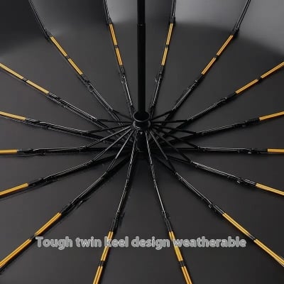 Picture of 12 Ribs High Quality  Umbrella Man and women Luxury 12Ribs Umbrella for Car Business Big Umbrella Sun Rain Women Parasol Windproof Folding -Umbrella