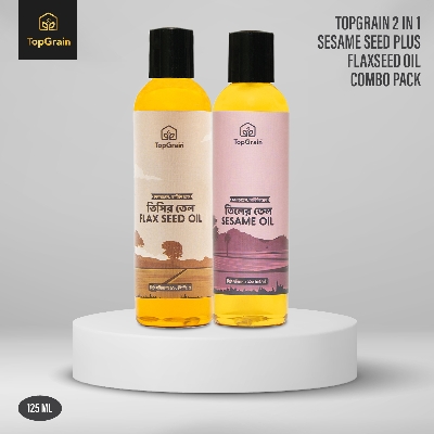 Picture of TopGrain 2 in 1 Sesame Plus Flaxseed Oil Pack-120 ML