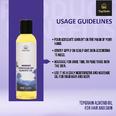 Picture of TopGrain Almond Oil for Hair and Skin-120 ML