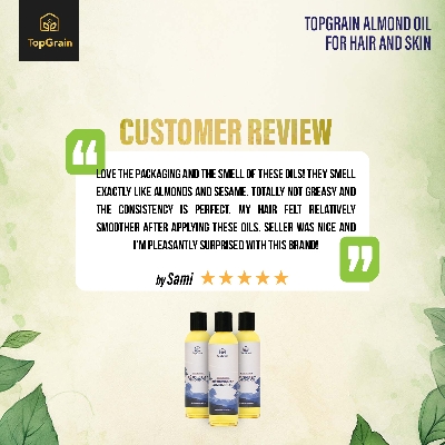 Picture of TopGrain Almond Oil for Hair and Skin-120 ML
