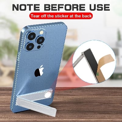 Picture of Zinc alloy Phone Kickstand Vertical and Horizontal Stand /Adjustable Small Folding Desk Mount Holder