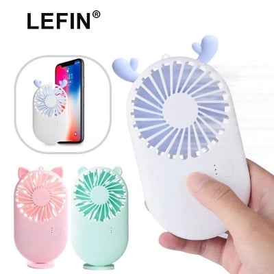 Picture of Mini Portable Pocket Fan Cool Air Hand Held Travel Cooler Cooling Mini Fans Power By USB Charging Office Outdoor Home Mini Fan