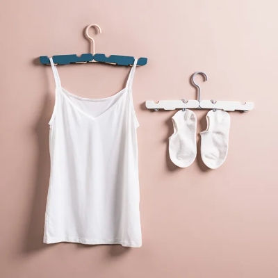 Picture of Travel Folding Hanger Portable Mini Hangers Drying Rack For Outdoor Non-Slip Easy Storage Space Saving Storage Organizer