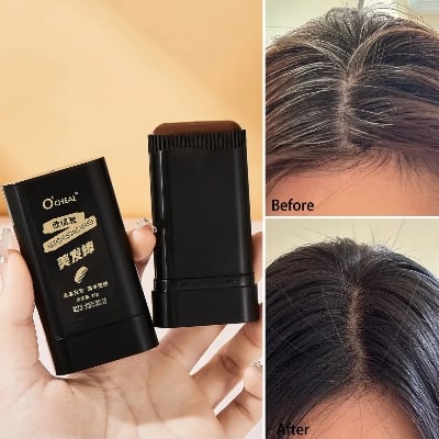Picture of 3Color Quick Touch-Up Hair Stick Temporary Color Stick Portable Temporary Quick Coverage Hair Pen Disposable Hair Dye Stick Comb