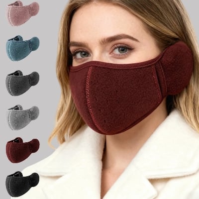 Picture of Winter Warm Mask Ear Protection Autumn and Winter Windproof Mask for Men and Women to Prevent Cold Winter Cycling Two-In-One Earmuffs Windproof