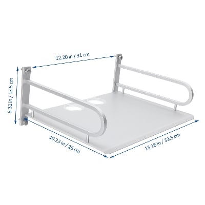 Picture of Stainless Steel Wall-Mounted Router Shelf No Dril WiFi Storage Organizer Home Bathroom Kitchen Shelf