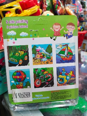 Picture of 6-in-1 Wooden 3D Cube Puzzle - 9 Piece Block Jigsaw Toy for Kids - Montessori Animal/Transport Cartoon Puzzle