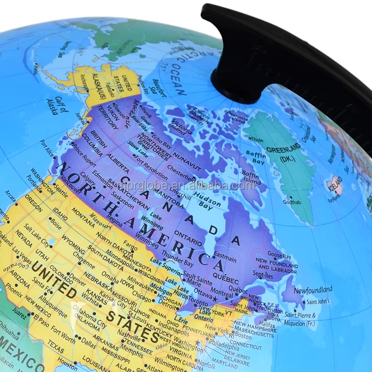 Picture of 14.16CM World Globe for Kids Learning, Educational Rotating World Map Globes Mini Size Decorative Earth Children Globe for Classroom Geography Teaching, Desk & Office Decoration