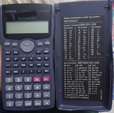 Picture of FX 100MS Scientific Calculator, Calculator (1st edition)(thailand variant)l– 300 Functions  – Non-Programmable – Exam Use Model, Calculator for students