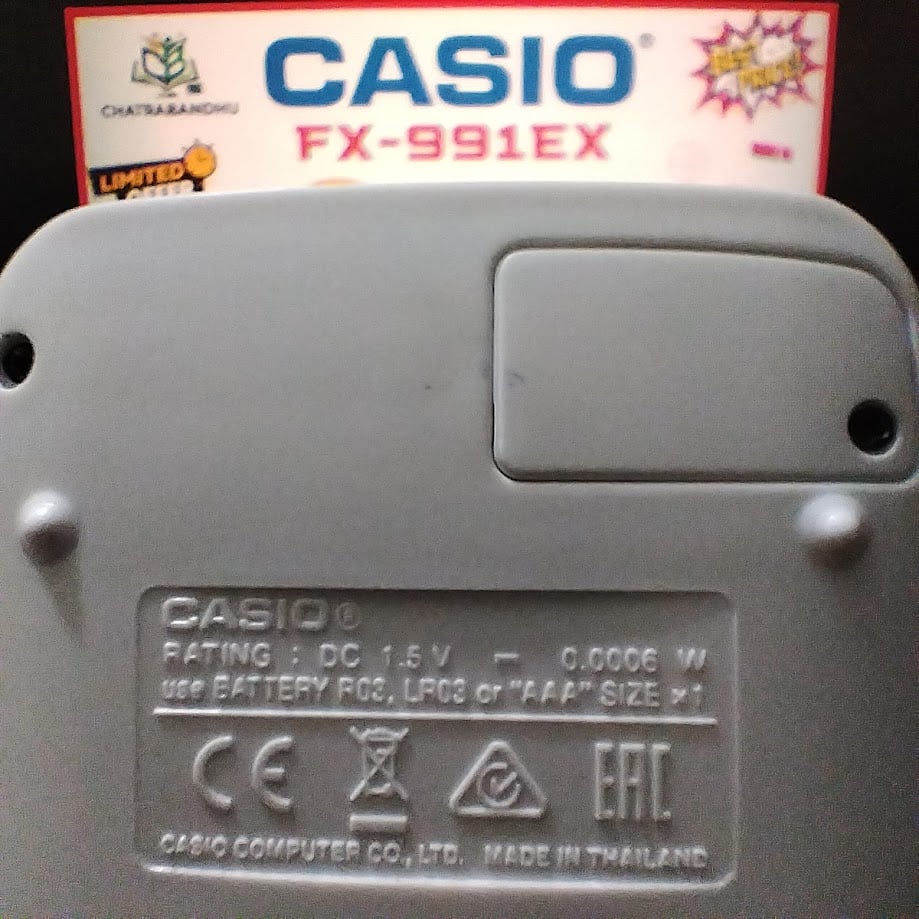Picture of FX -991ex ( 1:1 ORGINAL SUPER COPY) (BRIGHTNESS CONTROL) Scientific Calculator - 552 Function – Scientific calculator,Non- Programmable,Scientific Calculator For Student's,ssc hsc engineering-THAILAND VARIANT ,991ex