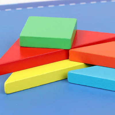 Picture of Magnetic Wooden Tangram Puzzle Book - Educational Brain Teaser Toy for Kids & Adults - Travel Friendly Logic Game