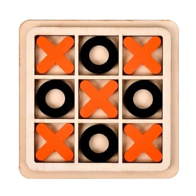 Picture of Tic Tac Toe XO Wooden Board Games Desk Toys 3 Pack Classical Family Children Kids Educational Toy