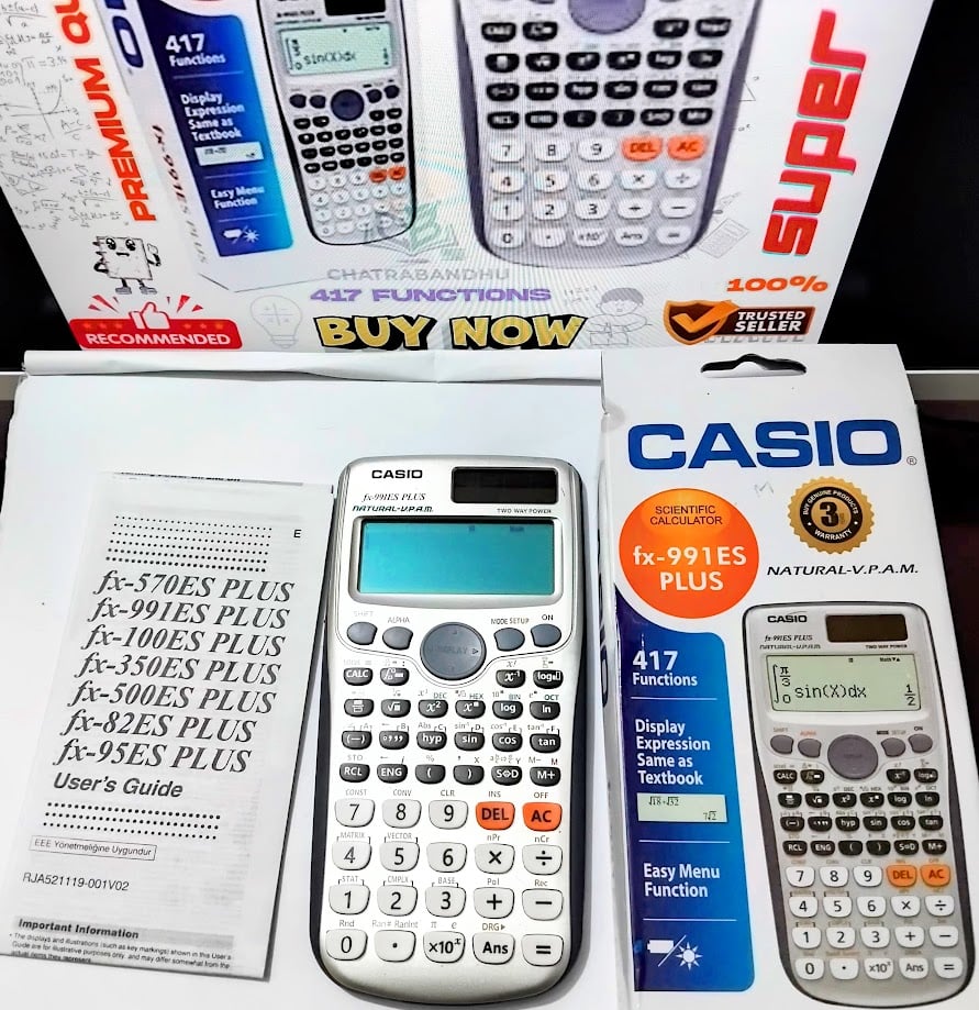 Picture of FX-991es plus (1st edition )Scientific Calculator,Engineering Model for students-silver(THAILAND VARIENT)