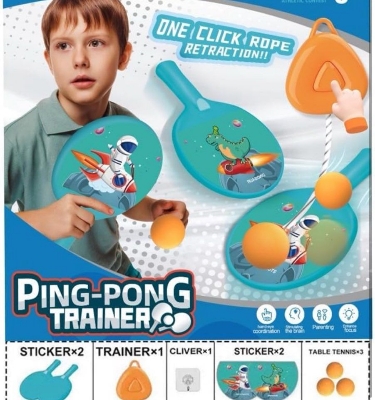 Picture of Kids ping pong trainers, indoor outdoor games for kids, activity playtime for children, ping pong racquets, gifts for children