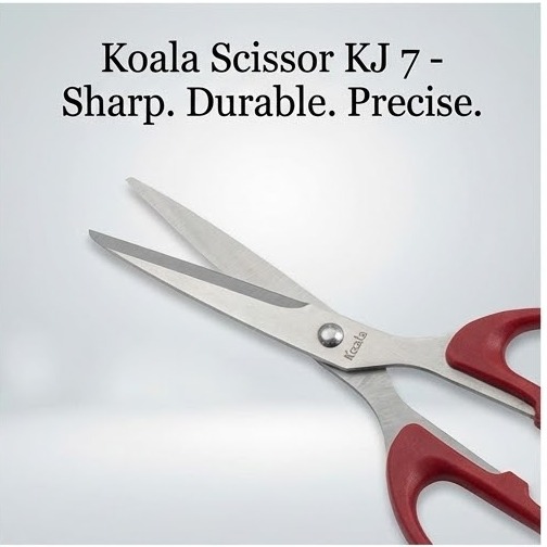 Picture of Koala Scissor KJ 7 (7 Inch) - Stainless Steel All-Purpose Scissors for Home & Office