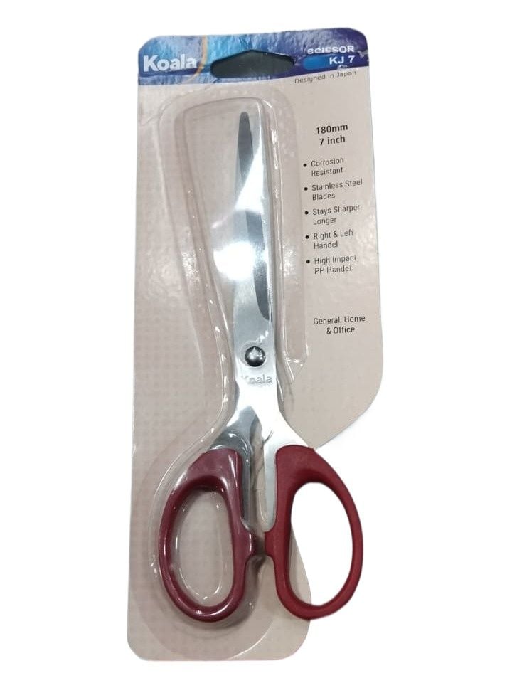Picture of Koala Scissor KJ 7 (7 Inch) - Stainless Steel All-Purpose Scissors for Home & Office