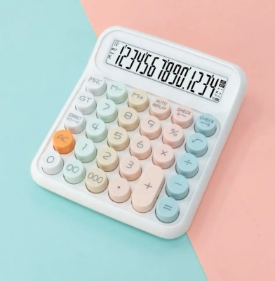 Picture of Ctifree ECO-013 Large Display Basic Calculator for School and Office, 12-Digit Dual Power Battery/Lithium with Memory Function