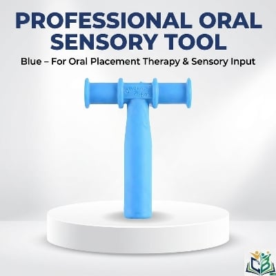 Picture of ORGINAL T Shape Silicone Chewable Oral Motor Chewy Tube Sensory for- Autism Sensory toy  ,ADHD Therapy,  New Born Oral Placement Therapy,Speech Therapy,Gum Muscle Tongue Trainer for Autistic Children Speech Rehabilitation Line Harmonica Vocalization