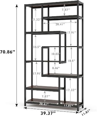 Picture of Industrial Bookshelves fo - Black
