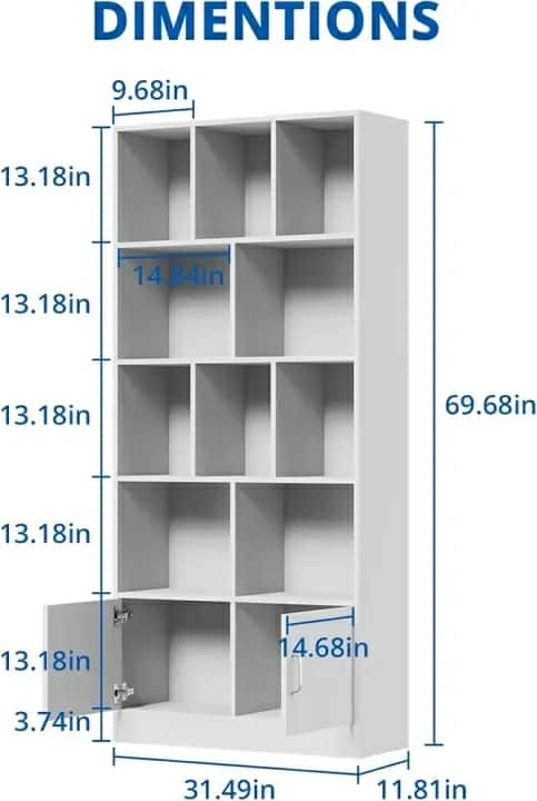 Picture of Simple Design Bookcase Display Rack, Modern Library Bookshelves, Industrial Display Bookshelf by Nice Furniture72/24