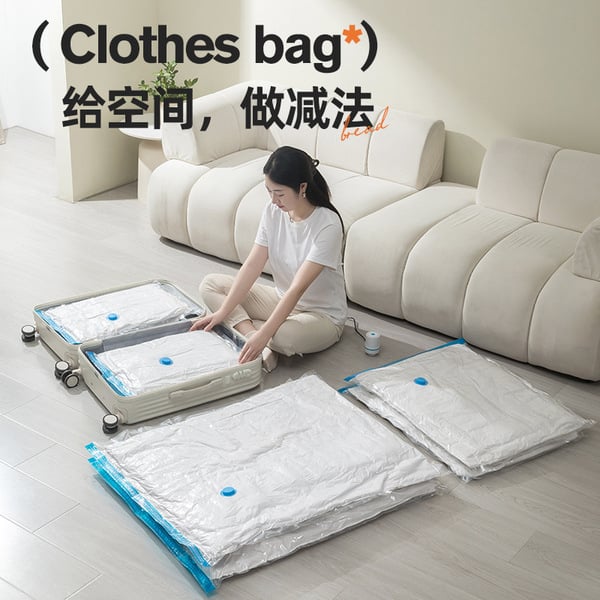 Picture of Vacuum Storage Bags - Save up to 80% Space and Protect Items From Dust, Insects, Germs - Perfect Solution For Organising Home and Travel - Ideal for Clothes, Bedding, Blanket, Pillows, Sweater, Dress and More
