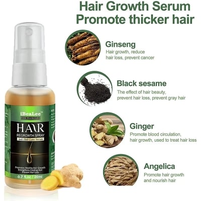 Picture of 20ml Fast Hair Growth Essential Oil Strengthen Anti Loss Scalp Treatment Root Scalp Nourishing Thick Beauty Health Frizz Smooth