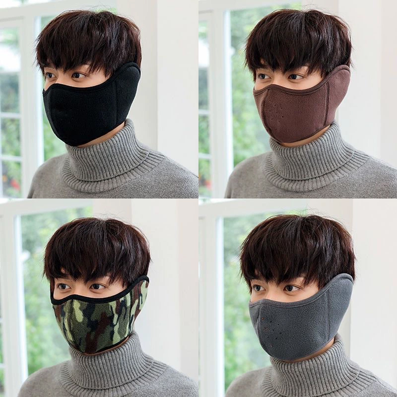 Picture of Winter Thickened Thermal Mask Women's Outdoor Cold and Wind Proof Mask Riding Ear Protector Twa in One Mask Washing