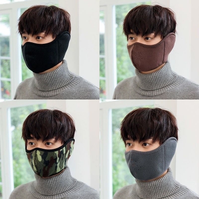 Picture of Winter Thickened Thermal Mask Women's Outdoor Cold and Wind Proof Mask Riding Ear Protector Twa in One Mask Washing