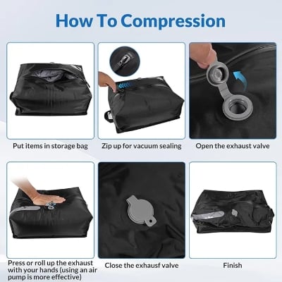 Picture of Travel essentials Vacuum Storage bags,suitcases Clothes organizer packaging bags practical accessories compression packing cubes