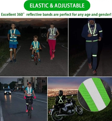 Picture of Mesh Stretch Reflective Belt Reflective Strap Belt Safety Vest Reflection Safety Belt
