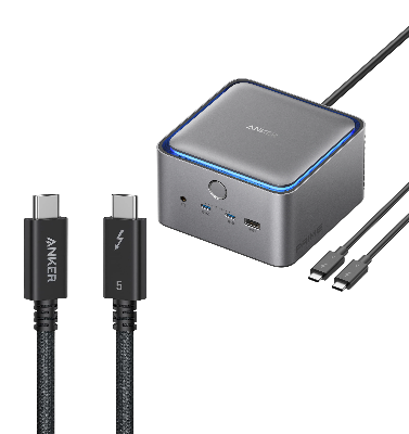 Picture of Anker Nano Charger 35W, Built-In Retractable USB-C Cable (Black)