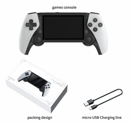 Picture of M25 Retro Game Console 4.3inch Screen Video Game 64G 20000+Games