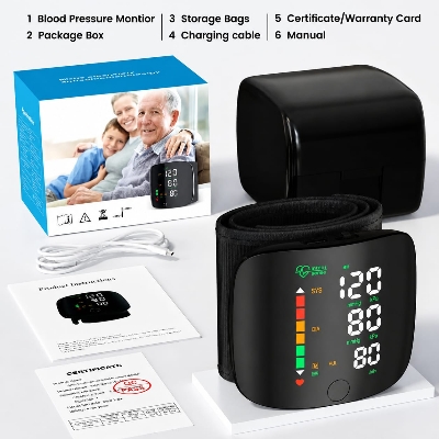 Picture of PulseCare Smart Wrist Digital Blood Pressure Monitor with Voice Guidance