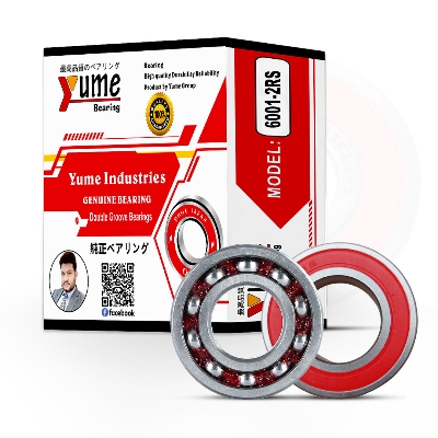 Picture of Yume 6001-2RS Genuine Double Groove Ball Bearing - High Quality & Durable - 10 Piece