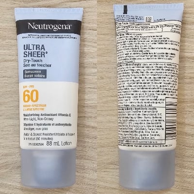 Picture of Neutrogena Ultra Sheer Dry-Touch Sunscreen SPF 60 88ml – Lightweight Non-Greasy Sun Protection (CA) - White