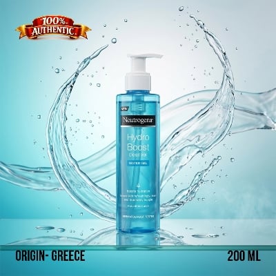 Picture of Neutrogena Hydro Boost Water Gel Cleanser 200ml – Hydrating Face Wash with Hyaluronic Acid (GR) - Green