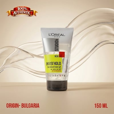 Picture of L’Oréal Paris Studio Line Invisi’Hold 8 Natural Clear Gel 150ml – Extra Strong Hold, Non-Sticky Styling (BG) - 150ml